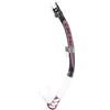 CRESSI ALPHA ULTRA DRY SNORKEL SIL. CLEAR/TUBE BLACK PINK