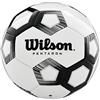 Wilson Pentagon, WTE8527XB05 Pallone da Calcio, Taglia 5, Struttura a 30 Pannelli, Imbottitura in PVC, Bianco/Nero
