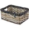 Basil Dijon S - Cestino per bicicletta in rattan intrecciato, 14 l, ideale per piccoli oggetti, ecologico ed elegante