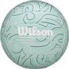 Wilson Pallone da Pallavolo Shoreline Soft Gen Green, Realizzato In Materiale Eva Sostenibile di Origine Biologica, Offre Un Controllo Morbido, Colore: Azzurro, Taglia Ufficiale