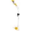 CRESSI Supernova Dry Snorkel con Valvola e Splash Guard per Snorkeling e Apnea, Boccaglio in Silicone con Valvola di Scarico e Aggancio Rapido