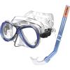 Seac Set Capri SLT, Maschera e tubo da snorkeling per adulti, ragazzi e bambini, blu, ridotta