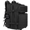 Zavothy Zaino da Viaggio Tattico Militare Grande Capacità 3 Giorni Borsa Monospalla Zaino da Campeggio e Escursionismo Esercito Zaino da Assalto 45L Nero