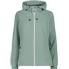 CMP - Giacca da pioggia antistrappo da donna con cappuccio fisso, Jade, 52