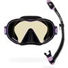 CRESSI Limited Edition HiroQuest Adult Mask & Snorkel Set made by Cressi x Steve Aoki_Maschera F-Dual+Snorkel Supernova Dry, Taglia Unica, Unisex