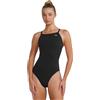 TYR Sport Girl' s Durafast Elite Solid Diamondfit Swimsuit, Donna, Black, 28