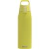 Sigg Shield One Borraccia sport (0.75 L / 1 L), Bottiglia acqua priva di sostanze inquinanti e a prova di perdita, Borraccia acciaio inossidabile con ONE Top, Nero, 0.75 L
