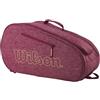 Wilson Padel-Tasche Team, Für bis zu 4 Schläger, Rot/Creme
