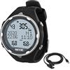 SEAC Action, Computer da Subacquea per Immersioni e Apnea, Dive Manager per PC/Mac, Allarmi di Sicurezza, Dive Log, Nero + USB