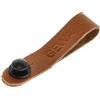 Gewa Tie Strap Cinghia in pelle per fissare la tracolla della chitarra, vera pelle, circonferenza della cinghia 17 cm, per chitarre e ukulele senza bottone per tracolla, marrone