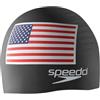 Speedo Swim cap Silicone, Cuffia da Nuoto Unisex, Bandiera Nera, Taglia Unica