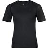 Odlo Active Warm Maglia Termica a Maniche Corte Girocollo da Donna | Base layer caldo a maniche corte, traspirante e antiodore