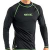 SEAC T-Sun Long Man, Maglia Protettiva Rash Guard per Snorkeling e Nuoto Anti UV, Nero, XS