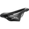 Selle Italia SLR Boost Gravel TI 316 Superflow - Sella Bici Gravel con Imbottitura in Gel, Foro Superflow, Telaio TI 316 Ultra-Leggero, Inserti Hi-Viz - Taglia L3, Nero/Bianco