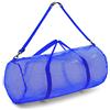 Champion Sports - Borsone sportivo in rete con cerniera e tracolla regolabile, 38,1 x 91,4 cm, colore: Blu