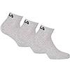 Fila F9300 Calze unisex, grigie, 39/42, pacco da 3
