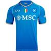 SSC Napoli Maglia Home, EA7, Prodotto Ufficiale, Personalizzata Osimhen 9, Scudetto Tricolore, Slim Fit, XXL