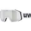 Uvex gravity FM, maschera da sci Unisex adulto, white matt/silver-green, one size