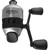 Zebco 33 Micro Spincast Mulinello da Pesca Misura 10 Mulinello Cambiabile Destra o Sinistra Recupero, Built-in Bite Alert, Pre-Bobina con 1,8 kg Zebco Cajun Line, Argento/Nero