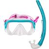 Mares Combo Keewee Junior - Set maschera e boccaglio bambini 8-14 anni, maschera a lente singola in silicone, boccaglio ergonomico con bocchino morbido