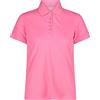 CMP - Polo da Donna, Pink Fluo, 40