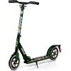 Hurtle Renegade Monopattino a 2 Ruote per Bambini, Adolescenti e Adulti - Manubrio a T Regolabile, Pedana in Lega Antiscivolo, Pieghevole e Portatile con Tracolla