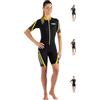 CRESSI Playa Lady Shorty Wetsuit Black/Yellow 2.5mm XL/5