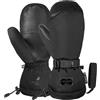 Reusch Yuna Down Guanti da donna con R-TEX XT & REALDOWN - Guanti invernali con palmo in pelle di capra, Powder Cuff, Comfort Leash & Stop System - Caldi, impermeabili, traspiranti, antivento