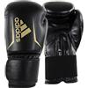 adidas Guanti da boxe Speed 50, per adulti, boxe 14 oz, guanti punching comodi e durevoli, nero