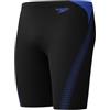 Speedo Hyperboom Splice Jammer Swimming Trunks, Asciugatura Rapida, Allenamento, Fitness, Resistente al Cloro Jammer per Uomo, Black e Cobalt Pop, 28