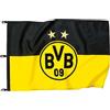 BVBMH Borussia Dortmund, Bandiera di sollevamento, nero-giallo, 150x100