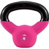 Yes4All N6SX Kettlebell rivestiti in neoprene, Kettlebells per allenamento della forza - 2KG Rosa