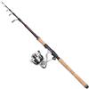 DAM Impressa Tele Spinning Combo, canna e mulinello per la pesca d'acqua dolce, lucioperca, peso leggero e versatilità, nero, canna moderatamente veloce da 2,10 m, mulinello di dimensioni 2500