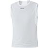 GORE WEAR M Canottiera intima da uomo GORE WINDSTOPPER, Taglia: L, Colore: Grigio chiaro/Bianco