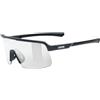 Uvex dyrt - occhiali sportivi per adulti - categoria di filtro 0 - con miglioramento del contrasto - black matt/transparent - one size