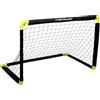 Dunlop Porte da calcio - Pieghevoli - Porte da calcio per bambini da giardino - Accessori per l'allenamento calcistico per uso interno ed esterno - Nero/Giallo