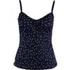 Firefly Mia Parte Superiore di Costume Tankini Mini Leaves Dark 38C