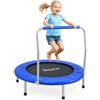 SereneLife Trampolino Elastico per Bambini Pieghevole 91/102 cm, Trampolino per Palestra in Casa con Maniglia in Schiuma, Giochi Bambini fino a 100 kg