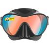 CRESSI F1 Mask - Maschera Frameless per Immersioni e Snorkeling, Nero Lente Blu Ultravision, Taglia Unica, Unisex