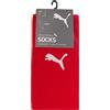PUMA Team Liga-Calze a Maglia Core Calzini da Calcio, Red Bianca, XL Uomo