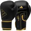 adidas Unisex - Adulti Hybrid 80 Guanti da boxe, nero/oro, 14 oz EU
