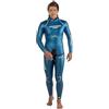 Cressi Free Man Wetsuit, Muta Completa per Apnea, Neoprene 3.5 mm, Liscio Esterno/Foderato Ultraspan Interno, Blu Metallizzato, Uomo
