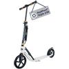 HUDORA Monopattino BigWheel Style 230 - bianco - Monopattino in alluminio resistente con pedana grande - Monopattino pieghevole regolabile in altezza per carico fino a 120kg - Per ragazzi e adulti