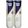 Wilson Roland Garros, WRT116402 Palline da Tennis Ufficiali, 2 Tubi da 4 Palline, Tutte Le Superfici, 18 x 8