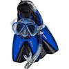 Mares Set Marea X-One - Kit maschera, pinne e boccaglio snorkeling adulto, maschera in silicone, pinne Channel Thrust regolabili senza fibbia, boccaglio semi-secco ergonomico
