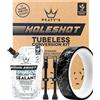Peaty's Kit di conversione ruote tubeless - Kit Enduro, DH, Gravel & Road Bike - Include: valvole tubeless, nastro adesivo e sacchetto sigillante per pneumatici in biofibra - Guida passo passo per la