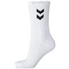 Hummel 3-Pack Basic Calzini Sportivi, Unisex - Adulto, Bianco, 12