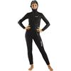 Seac Club Lady, muta in neoprene da 5 mm con cappuccio integrato, protezioni in Powertex nelle spalle, ginocchiere e fondoschiena