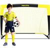 Happy Jump Porta da Calcio Pieghevole 120x90 CM - 1 Porta da Giardino per Allenamento Outdoor e Idea Regalo