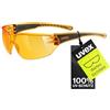 uvex sportstyle 204, occhiali sportivi unisex, specchiato, comfort senza pressione e tenuta perfetta, orange/orange, one size